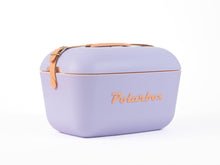 Laden Sie das Bild in den Galerie-Viewer, Polarbox Kühlbox 20 L Strand Picknick Sommer retro - Limette flieder