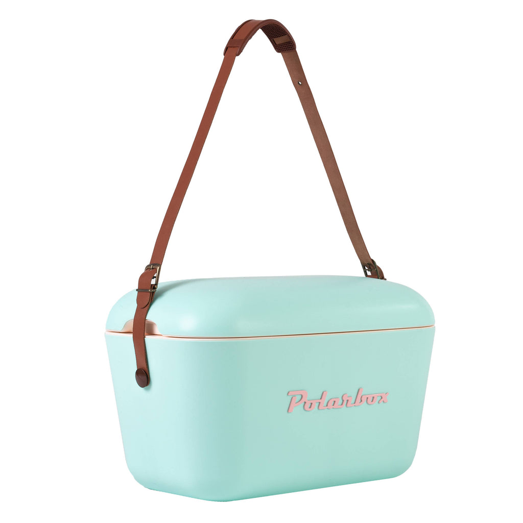 Polarbox Kühlbox 20 L Strand Picknick Sommer retro - Limette flieder