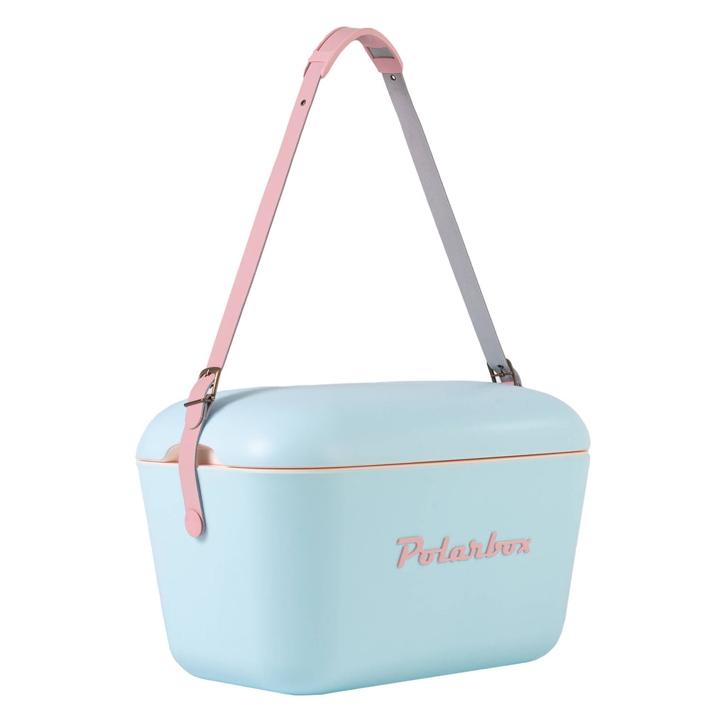 Polarbox Kühlbox 20 L Strand Picknick Sommer retro - Blau