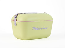 Laden Sie das Bild in den Galerie-Viewer, Polarbox Kühlbox 20 L Strand Picknick Sommer retro - Limette flieder